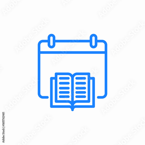reading day icon sign vector