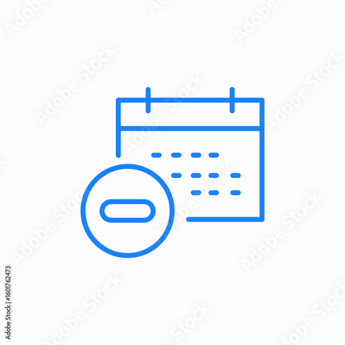remove event icon sign vector