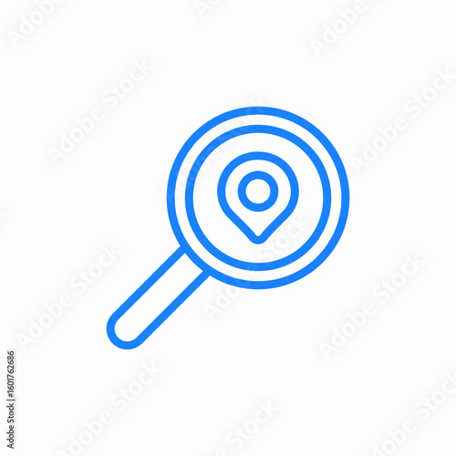 search location icon sign vector