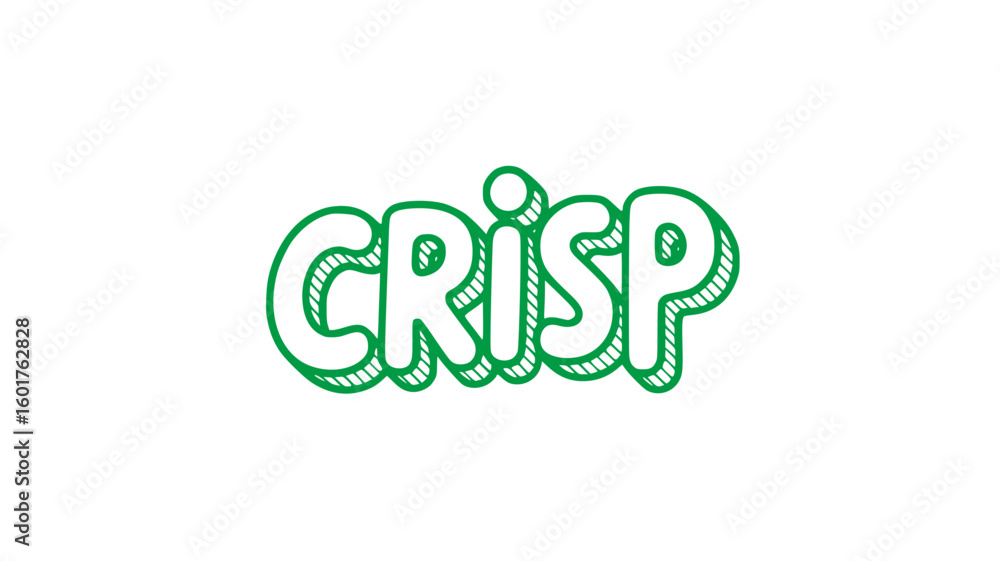 Fototapeta premium Crisp Text Graphic.