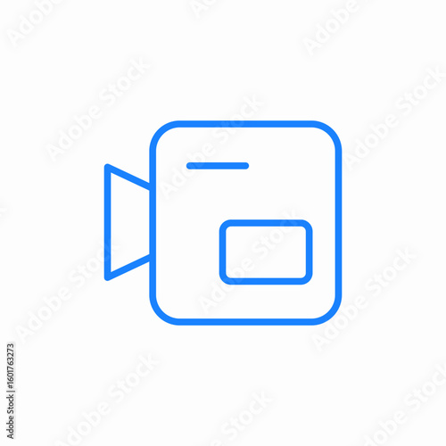 video camera icon sign vector