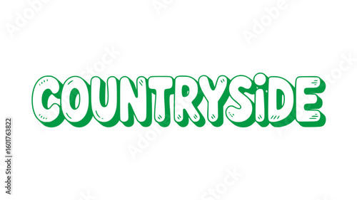 Countryside Text Graphic.
