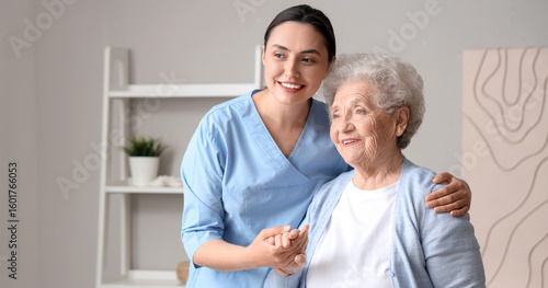 Senior woman with physical ...