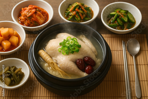 삼복 더위에 좋은 한국 삼계탕 한 그릇