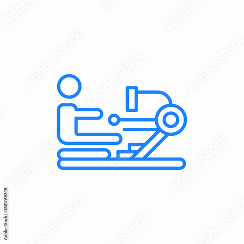 leg press icon sign vector