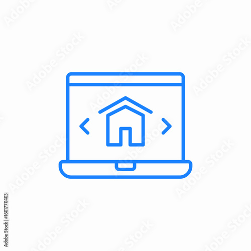 online rental icon sign vector