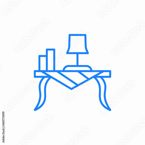 ornate console icon sign vector