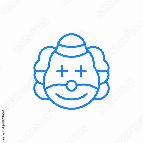 party clown icon sign vector