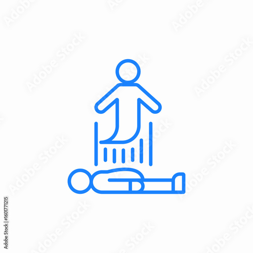 resurrection scene icon sign vector