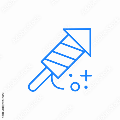 rocket firework icon sign vector
