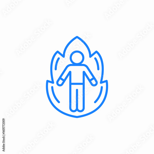 spiritual awakening icon sign vector