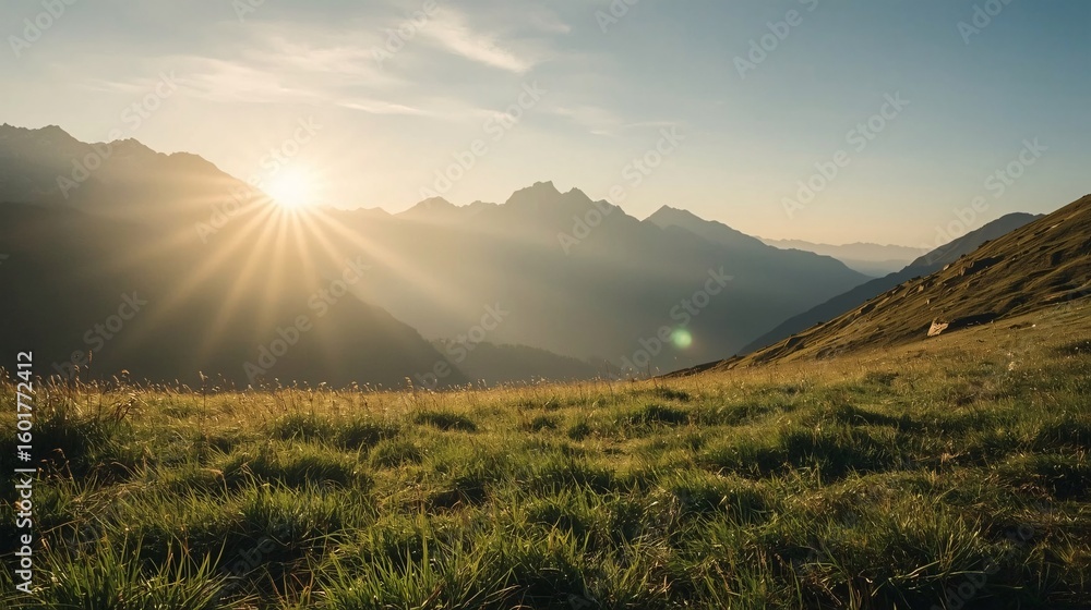 Obraz premium sunrise in the mountains