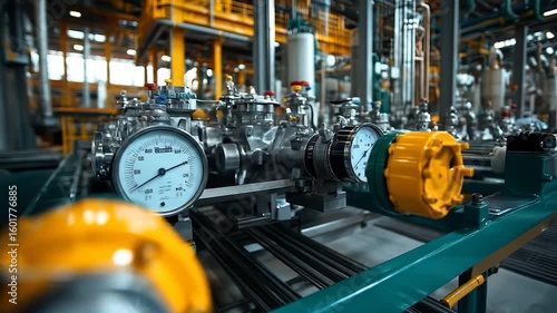 Industrial Plant Pressure Gauges.