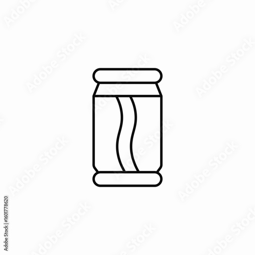 canned sparkling drink icon sign vector