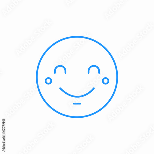 happy face icon sign vector