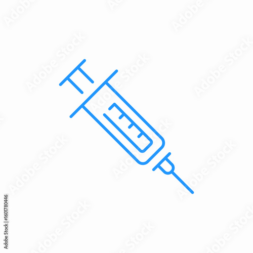 medical injection icon sign vector