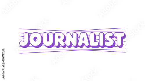 Journalist Word Art.
