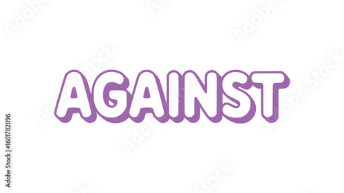 Against.