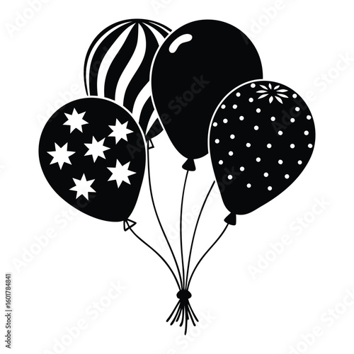 balloons in the sky
