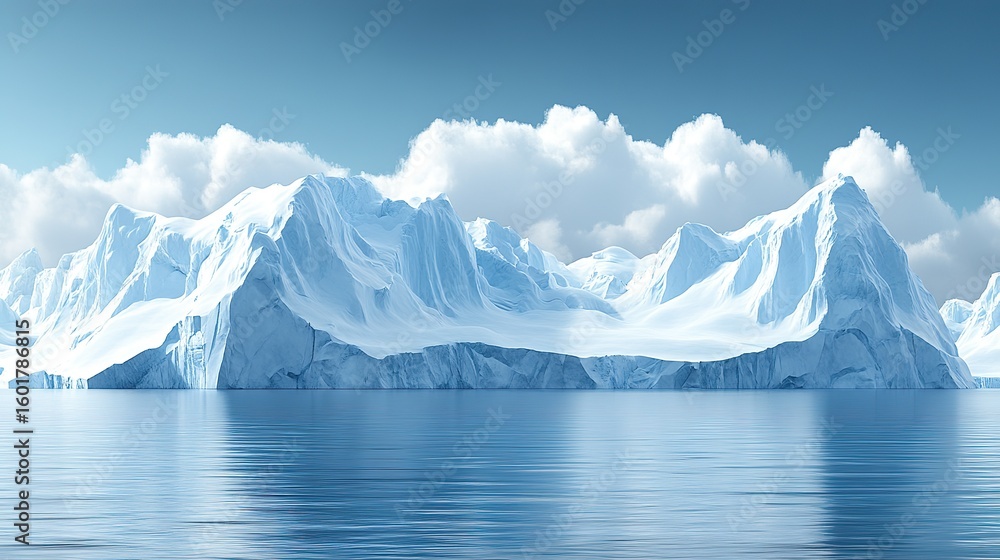 custom made wallpaper toronto digitalIcebergs rise above a tranquil body of water.