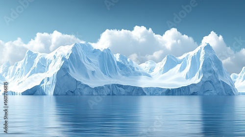 Wallpaper Mural Icebergs rise above a tranquil body of water. Torontodigital.ca