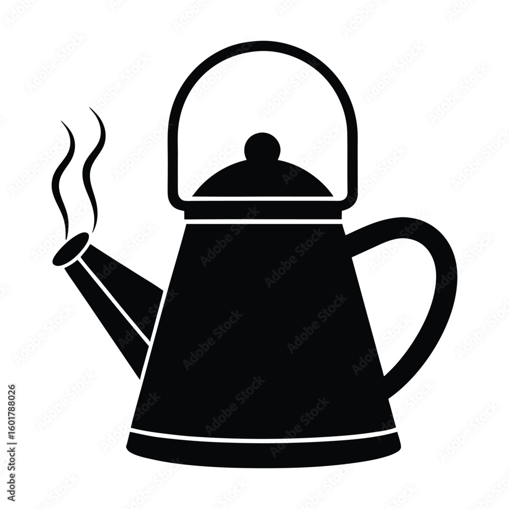 Fototapeta premium tea kettle vector illustration