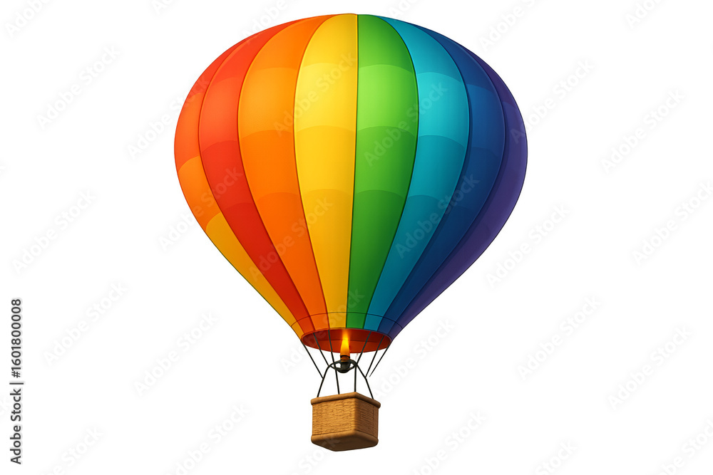 Fototapeta premium hot air balloon isolated