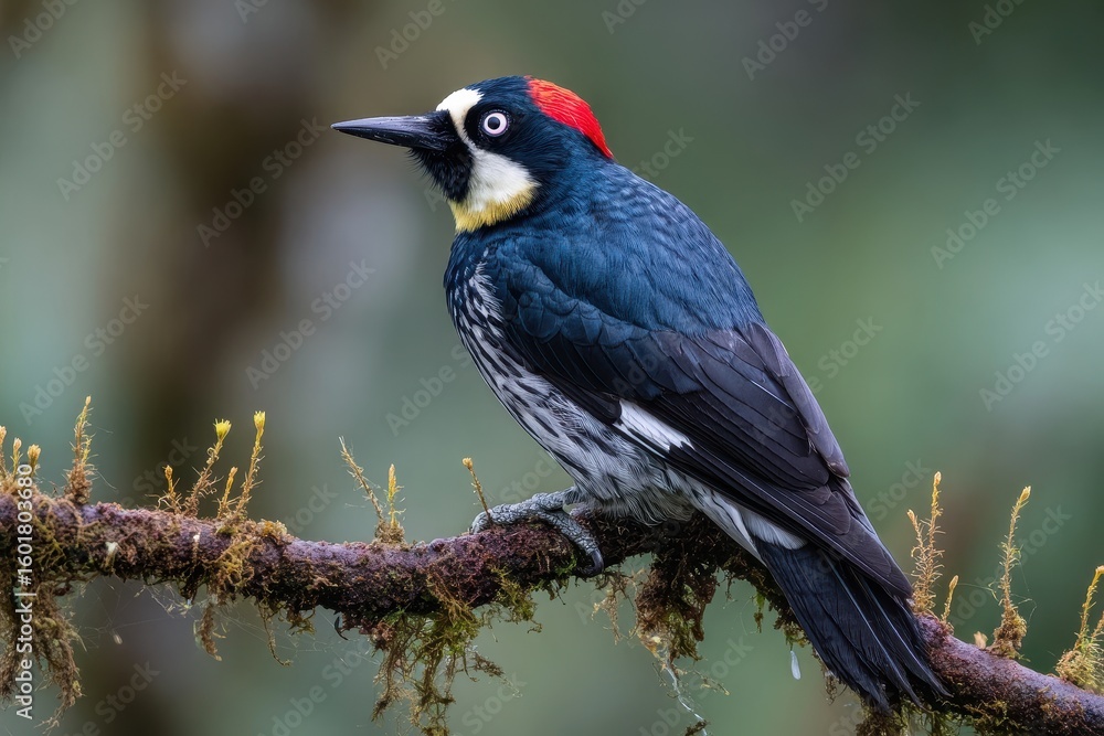 Obraz premium Costa Rica s Acorn Woodpecker