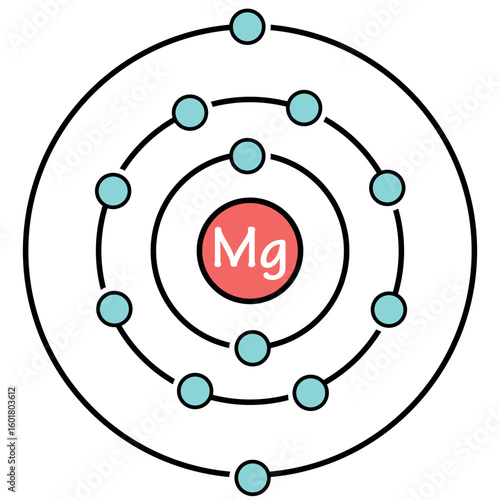 Magnesium formule color line icon. Pictogram for web page, mobile app, promo