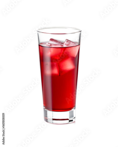 Wallpaper Mural Refreshing cranberry juice with ice cubes in a glass, cool summer drink, perfect for healthy lifestyle Torontodigital.ca