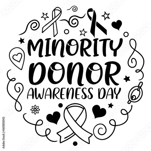 MINORITY DONOR AWARENESS DAY vector illustration