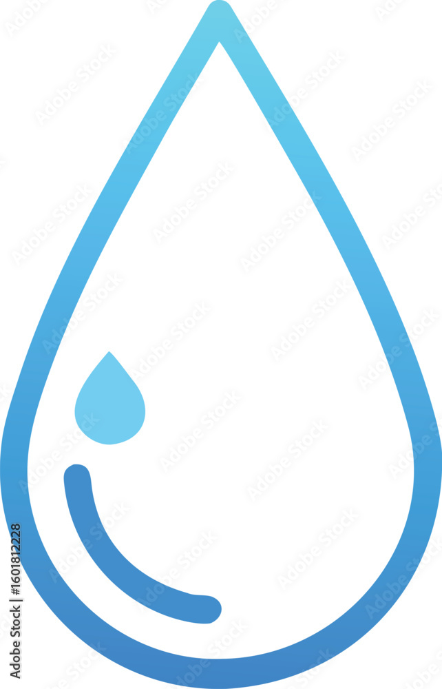 Black Outline of Water Droplets Illustrating Liquids and Purity on a White Background Black Outline of Water Droplets Illustrating Liquids and Purity on a White Background