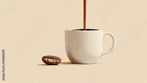 Wallpaper Mural Fresh Coffee Being Poured into Mug Morning Coffee Rituals and Aesthetic Torontodigital.ca