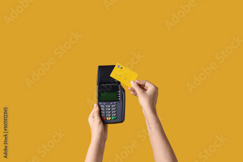 Young woman with credit car...