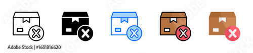 End Of Life Product Icon Set Multiple Style Collection