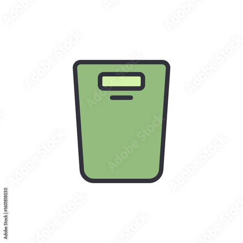 Modern Digital Scale Icon Isolated On Transparent Background