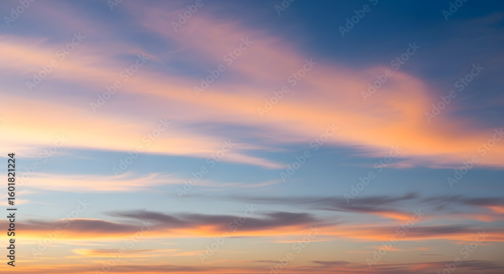 Fototapeta premium sunset sky with clouds