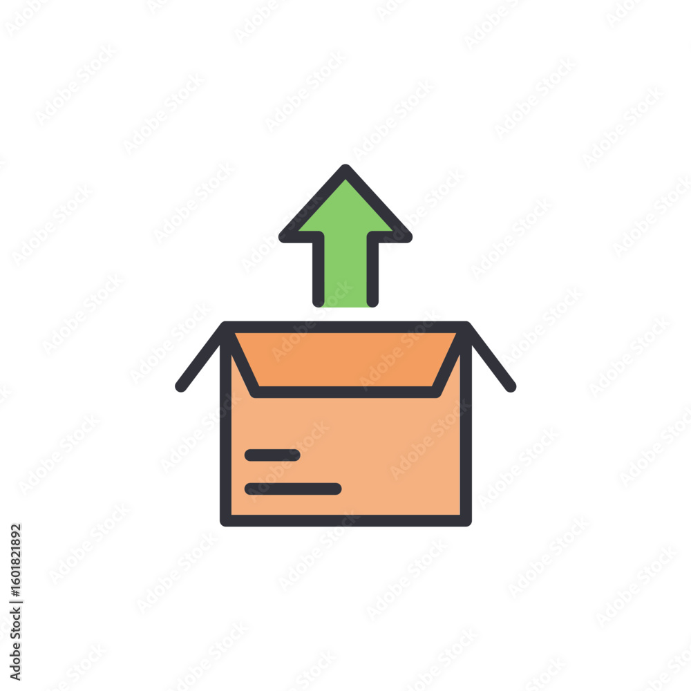 Delivery Service Symbolizes Shipping Concept with Directional Arrow Delivery Service Symbolizes Shipping Concept with Directional Arrow