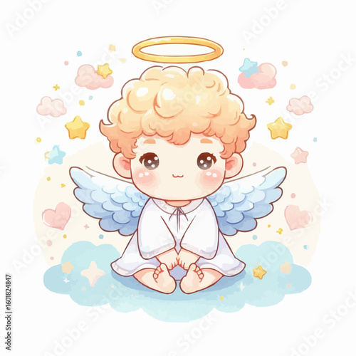 angel with heart