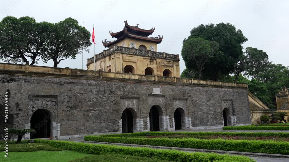 Imperial Citadel of Thang Long Hanoi Vietnam historical landmark exterior pagoda Imperial Citadel of Thang Long Hanoi Vietnam historical landmark exterior pagoda
