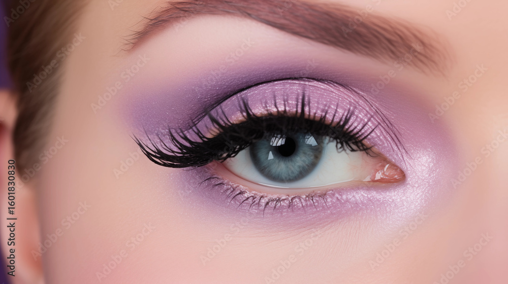 Obraz premium Hot, Stunning, lavender Eye Shadow For 2025.
