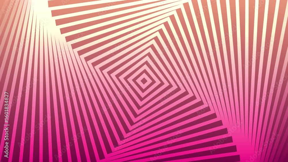 Abstract geometric design with pink and white nested squares. Ideal for modern backgrounds, packaging design, and digital art projects.