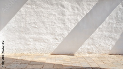White wall with diagonal shadows