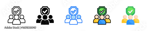 Trustworthy Leadership Icon Set Multiple Style Collection