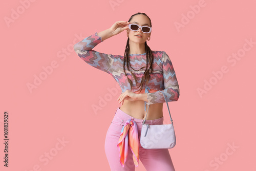 Fashionable young woman in ...