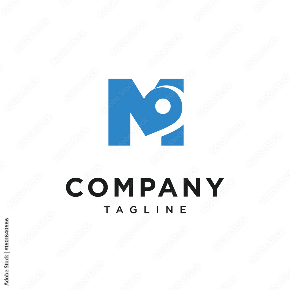 Letter M Location Logo Icon Vector Letter M Location Logo Icon Vector