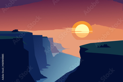 sunrise over the desert