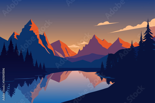 sunrise over the mountains