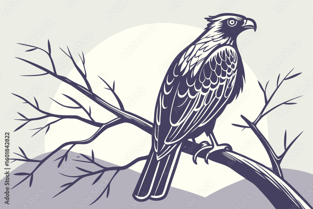 Obraz premium crow on a branch