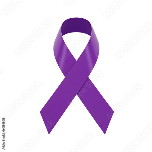 Symbol of hope and awareness, a vibrant purple ribbon signifies support for important causes and community.